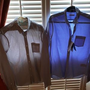 Two Burberry Button downs